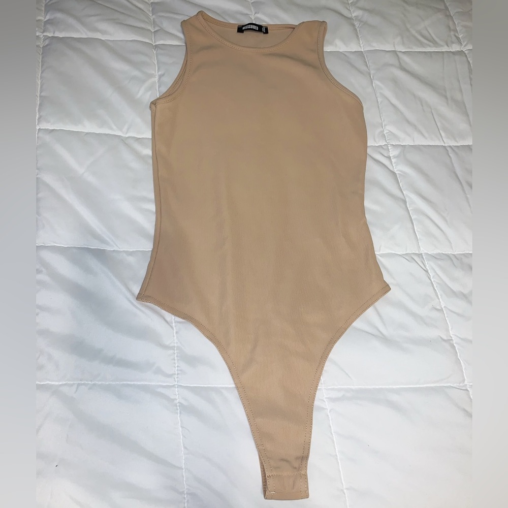 High Neck Nude Bodysuit